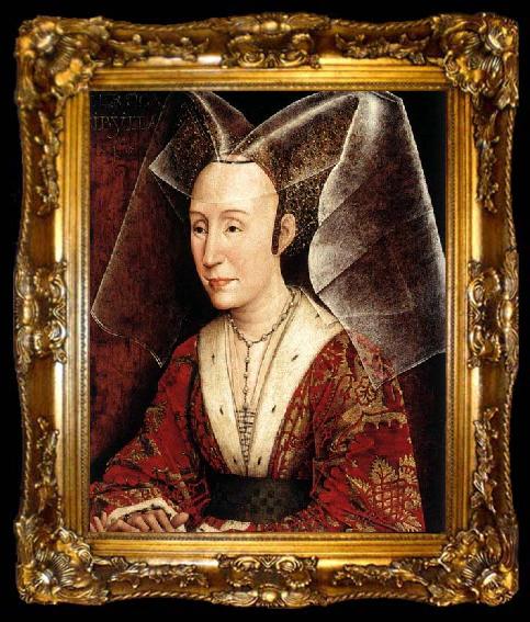 framed  WEYDEN, Rogier van der Isabella of Portugal, ta009-2